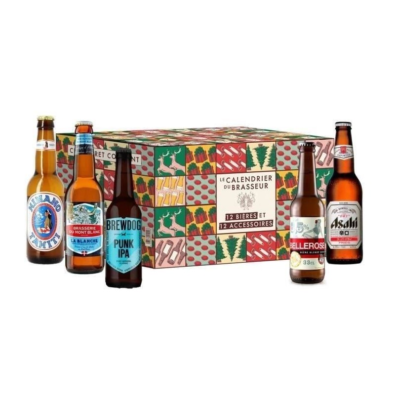 Calendrier de l'Avent Bieres - 12 bieres + 12 accessoires Calendrier de l'Avent Bieres - 12 bieres + 12 accessoires