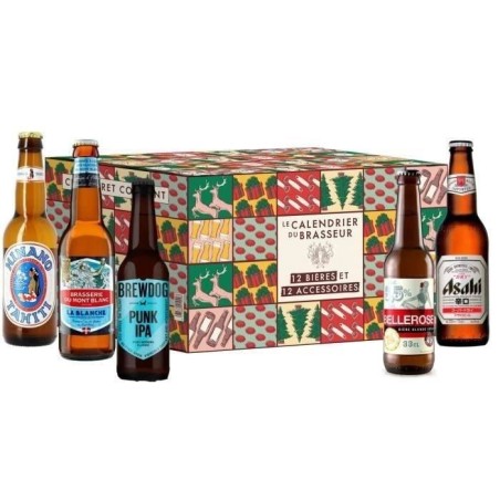 Calendrier de l'Avent Bieres - 12 bieres + 12 accessoires