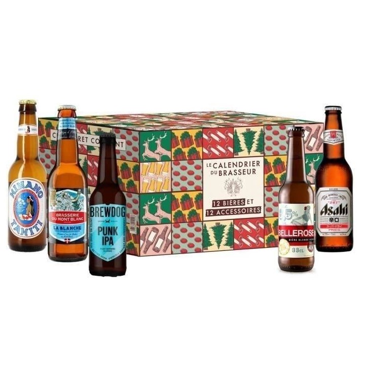 Calendrier de l'Avent Bieres - 12 bieres + 12 accessoires
