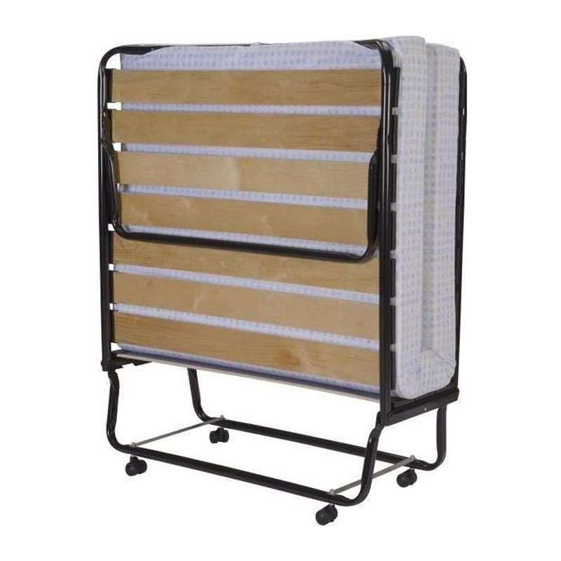 SEDAC Lit d'appoint pliant 17 lattes 90x190cm + Matelas mousse 10 cm SEDAC Lit d'appoint pliant 17 lattes 90x190cm + Matelas mousse 10 cm