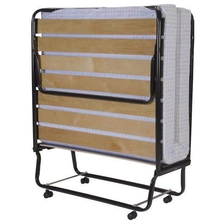 SEDAC Lit d'appoint pliant 17 lattes 90x190cm + Matelas mousse 10 cm SEDAC Lit d'appoint pliant 17 lattes 90x190cm + Matelas mousse 10 cm