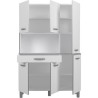 OSLO Buffet de 120 cm - 1 Tiroir et 6 Portes - L 120 x P 40 x H 185 cm