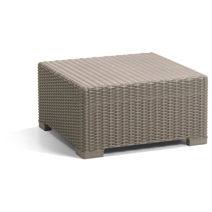 Salon de jardin résine tressée imitation rotin ALLIBERT avec table basse - 5 personnes - California - Beige Salon de jardin résine tressée imitation rotin ALLIBERT avec table basse - 5 personnes - California - Beige