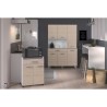 OSLO Buffet de 120 cm - 1 Tiroir et 6 Portes - L 120 x P 40 x H 185 cm