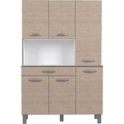 OSLO Buffet de 120 cm - 1 Tiroir et 6 Portes - L 120 x P 40 x H 185 cm