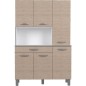 OSLO Buffet de 120 cm - 1 Tiroir et 6 Portes - L 120 x P 40 x H 185 cm - Coloris Chene OSLO Buffet de 120 cm - 1 Tiroir et 6 Portes - L 120 x P 40 x H 185 cm - Coloris Chene