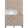 OSLO Buffet de 120 cm - 1 Tiroir et 6 Portes - L 120 x P 40 x H 185 cm