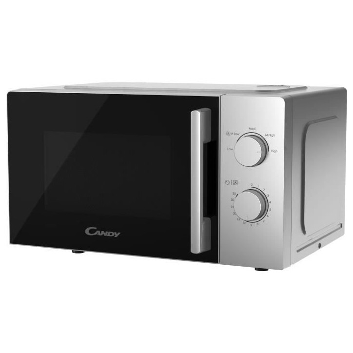 CMW20SMSLI Micro-ondes Mono CANDY Idea - 20L - MO : 700W - UI mécanique - 5 niveaux de puissance - Silver CMW20SMSLI Micro-ondes Mono CANDY Idea - 20L - MO : 700W - UI mécanique - 5 niveaux de puissance - Silver