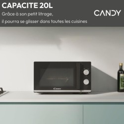 CMG20TNMB Micro-ondes Gril CANDY Moderna 20L 700W - Gril 900W - UI mé