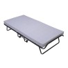 SEDAC Lit d'appoint pliant 17 lattes 90x190cm + Matelas mousse 10 cm