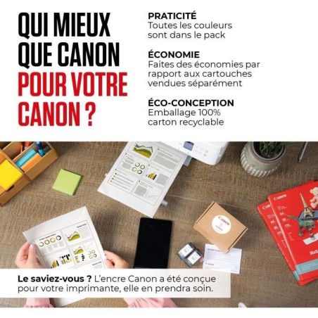 Cartouche d'encre - CANON - CLI-581 - Multi-couleurs - Jet d'encre - Compatible