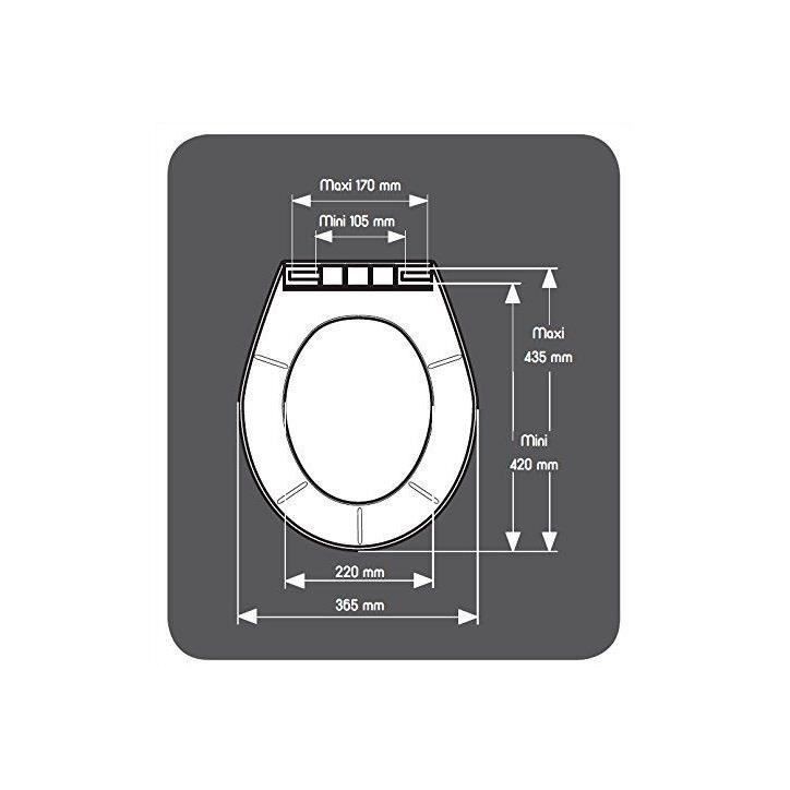 ABATTANT FIRST BLANC - POLYPROPYLENE