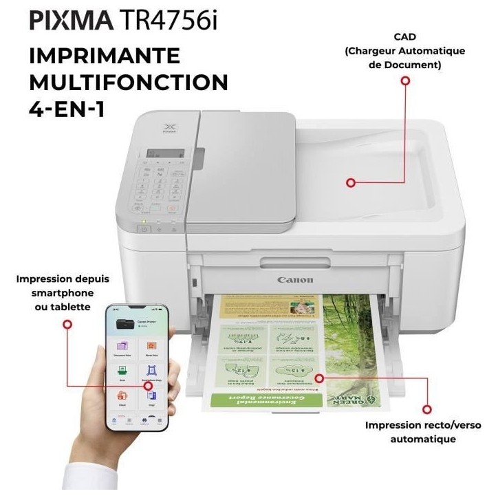 CANON PIXMA TR4756i Inkjet Mul CANON PIXMA TR4756i Inkjet Mul