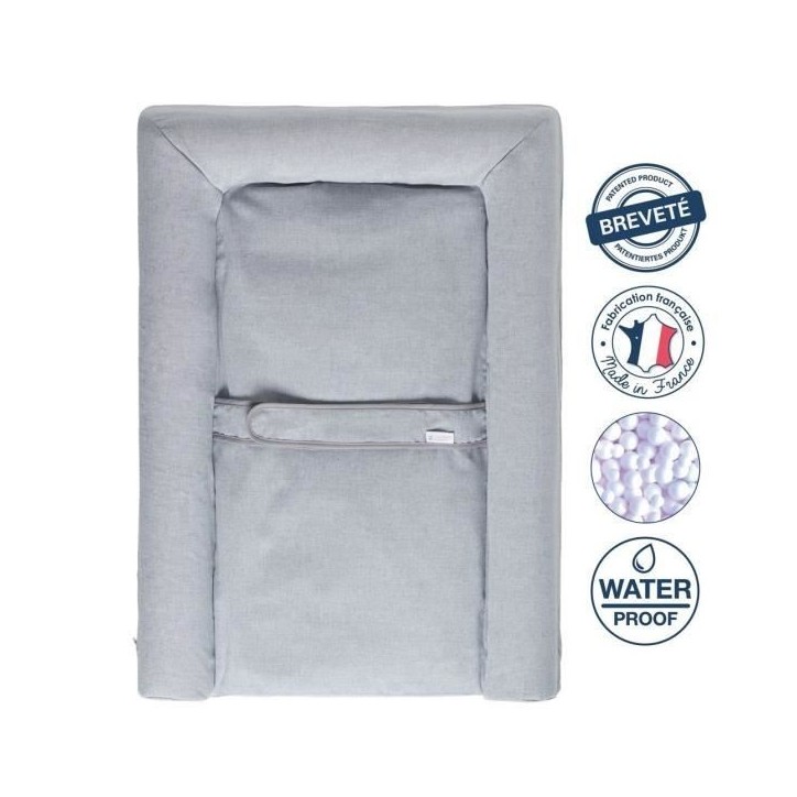CANDIDE - Matelas a Langer Mat' Confort, Ceinture De Maintien, Facile a Nétoyer, Fabriqué En France, 70x50cm (Gris Chiné) CANDIDE - Matelas a Langer Mat' Confort, Ceinture De Maintien, Facile a Nétoyer, Fabriqué En France, 70x50cm (Gris Chiné)