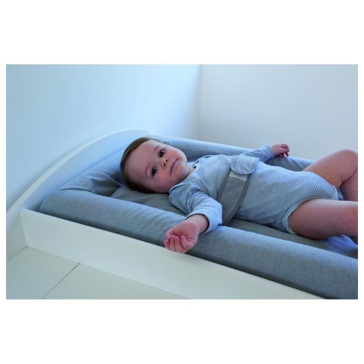 CANDIDE - Matelas a Langer Mat' Confort, Ceinture De Maintien, Facile a Nétoyer, Fabriqué En France, 70x50cm (Gris Chiné) CANDIDE - Matelas a Langer Mat' Confort, Ceinture De Maintien, Facile a Nétoyer, Fabriqué En France, 70x50cm (Gris Chiné)