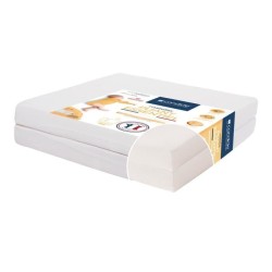 Matelas Bébé Pliant 2 Parties TINEO 60x120x7cm Essentiel Fabriqué E