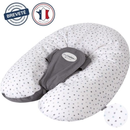 Coussin de maternité - CANDIDE - Multirelax - Polyester / Coton - Gri