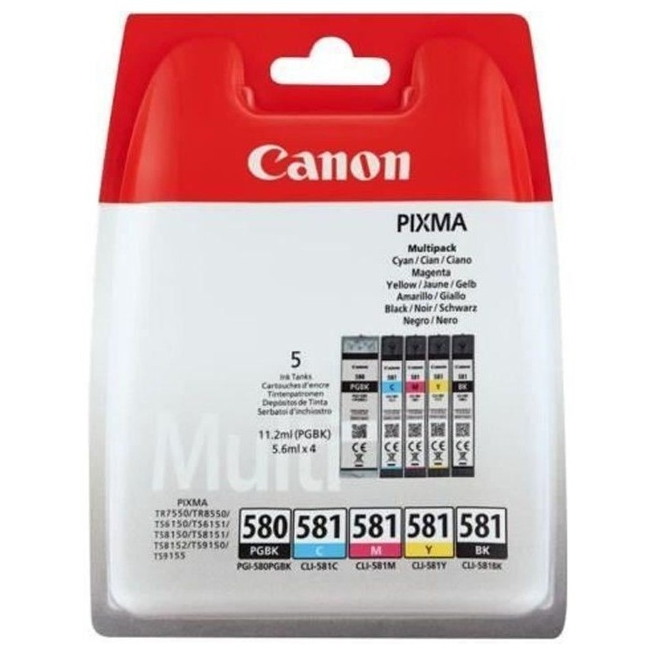 Imprimante Jet d'encre - CANON PIXMA TS705a - 5 cartouches - Couleur - Wi-Fi - Noir Imprimante Jet d'encre - CANON PIXMA TS705a - 5 cartouches - Couleur - Wi-Fi - Noir