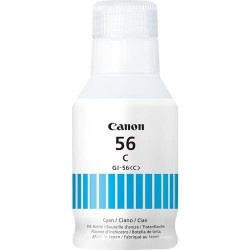Bouteille d'encre - CANON - GI-56BK - Cyan - Compatibilité MAXIFY GX