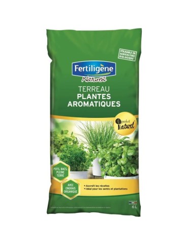 FERTILIGeNE - Terreau plantes aromatiques 6L