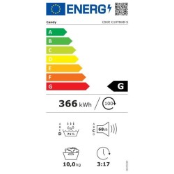 Seche-linge a condensation CANDY CSoe C10TBGB-S Smart Pro - 10 kg - Co