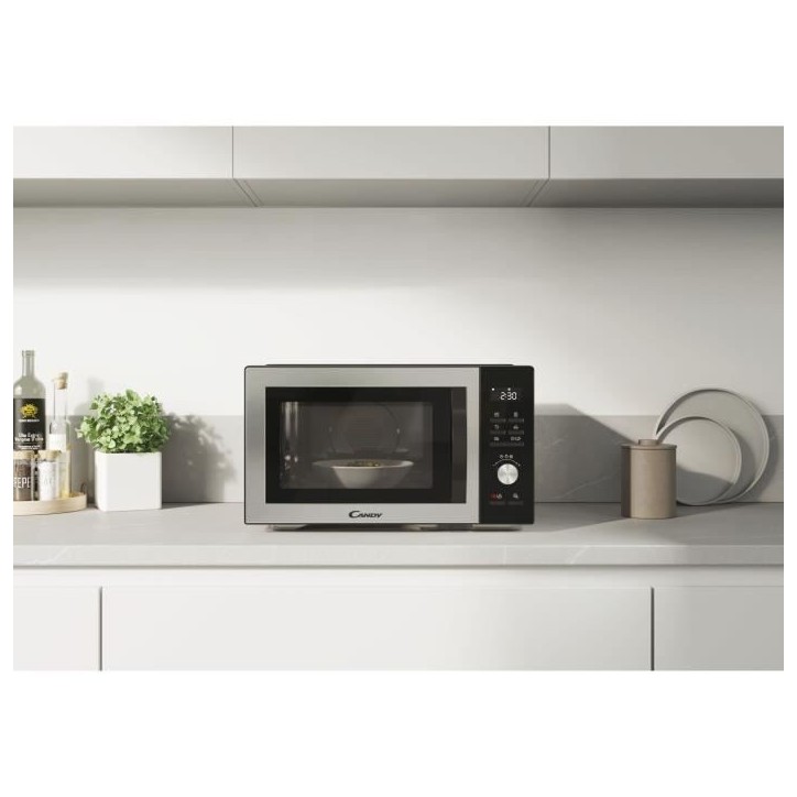 CMCA29EDLB Micro-ondes Combiné 29L MO : 1000W - Gril : 1000W - Cavité en acier inoxidable - UI digitale Fonction basse témper