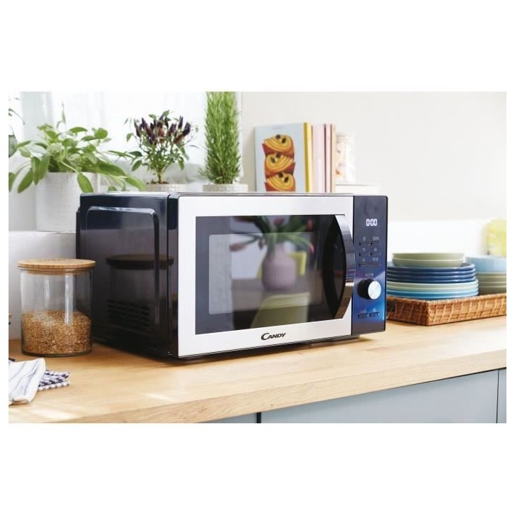 CMCA29EDLB Micro-ondes Combiné 29L MO : 1000W - Gril : 1000W - Cavité en acier inoxidable - UI digitale Fonction basse témper