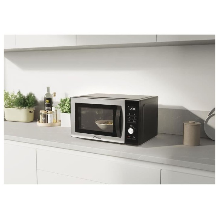 CMCA29EDLB Micro-ondes Combiné 29L MO : 1000W - Gril : 1000W - Cavité en acier inoxidable - UI digitale Fonction basse témper