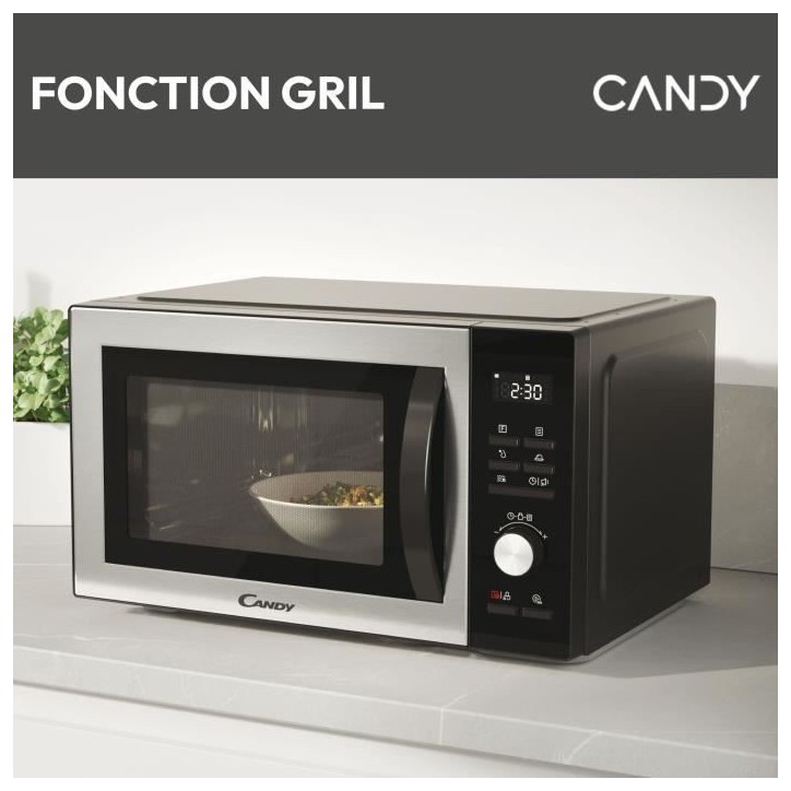 Micro-ondes Combi Candy Essenza CMCA29EDLB 1000W 29L Digital Noir -Combiné a chaleur tournante- 5 Niveaux de Puissance -10 Menu Micro-ondes Combi Candy Essenza CMCA29EDLB 1000W 29L Digital Noir -Combiné a chaleur tournante- 5 Niveaux de Puissance -10 Menu