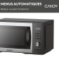Micro-ondes Combi Candy Essenza CMCA29EDLB 1000W 29L Digital Noir -Combiné a chaleur tournante- 5 Niveaux de Puissance -10 Menu