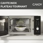 Micro-ondes Combi Candy Essenza CMCA29EDLB 1000W 29L Digital Noir -Combiné a chaleur tournante- 5 Niveaux de Puissance -10 Menu