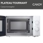 CMW20SMW Micro-ondes Mono CANDY Idea - 20L - MO : 700W - UI mécanique - 5 niveaux de puissance - Blanc CMW20SMW Micro-ondes Mono CANDY Idea - 20L - MO : 700W - UI mécanique - 5 niveaux de puissance - Blanc