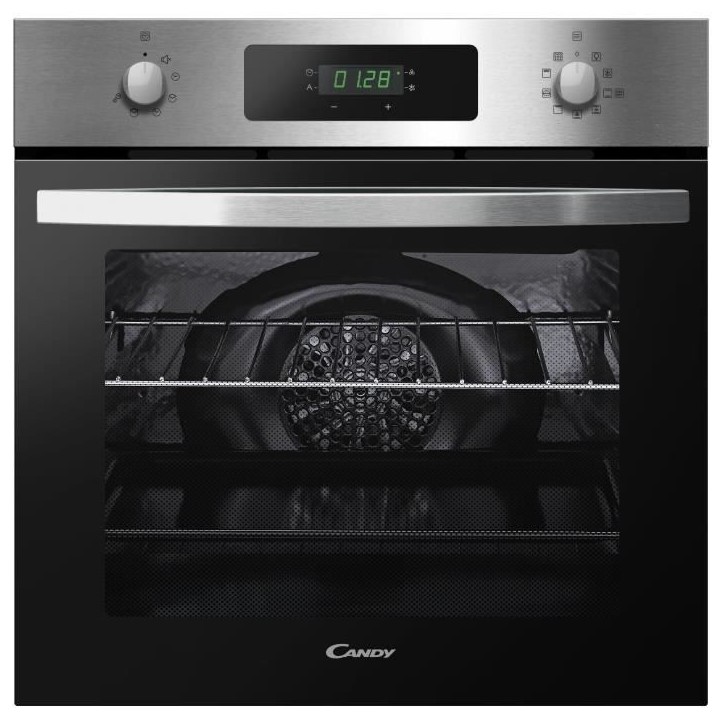 Four pyrolyse - chaleur tournante CANDY FICD X676 - Inox et noir - Classe A Four pyrolyse - chaleur tournante CANDY FICD X676 - Inox et noir - Classe A