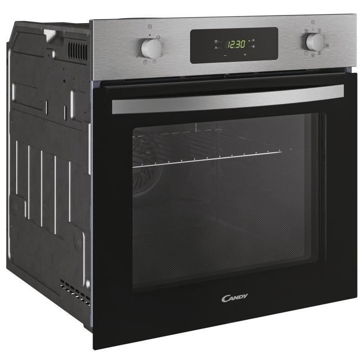 Four pyrolyse - chaleur tournante CANDY FICD X676 - Inox et noir - Classe A Four pyrolyse - chaleur tournante CANDY FICD X676 - Inox et noir - Classe A
