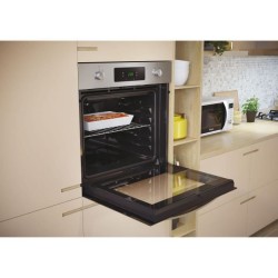 Four pyrolyse - chaleur tournante CANDY FICD X676 - Inox et noir - Cla