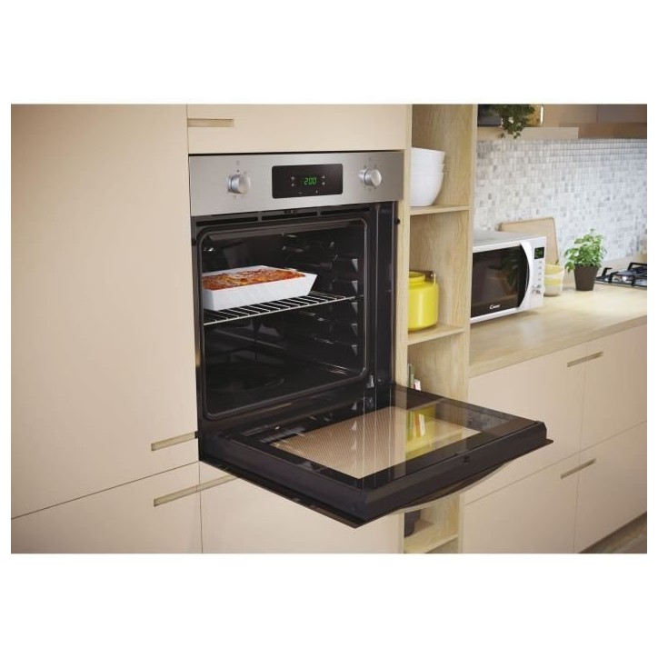 Four pyrolyse - chaleur tournante CANDY FICD X676 - Inox et noir - Classe A Four pyrolyse - chaleur tournante CANDY FICD X676 - Inox et noir - Classe A