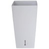 RIVIERA Pot de fleurs carré Eva New en plastique - 28 x 28 x H 52 cm