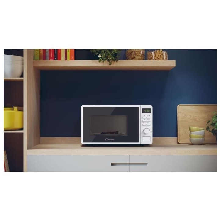 CMGA20SDLWLI Micro-ondes Gril CANDY Idea - 20L - MO : 700W - Gril : 800W - UI digitale - 5 niveaux de puissance - Blanc CMGA20SDLWLI Micro-ondes Gril CANDY Idea - 20L - MO : 700W - Gril : 800W - UI digitale - 5 niveaux de puissance - Blanc