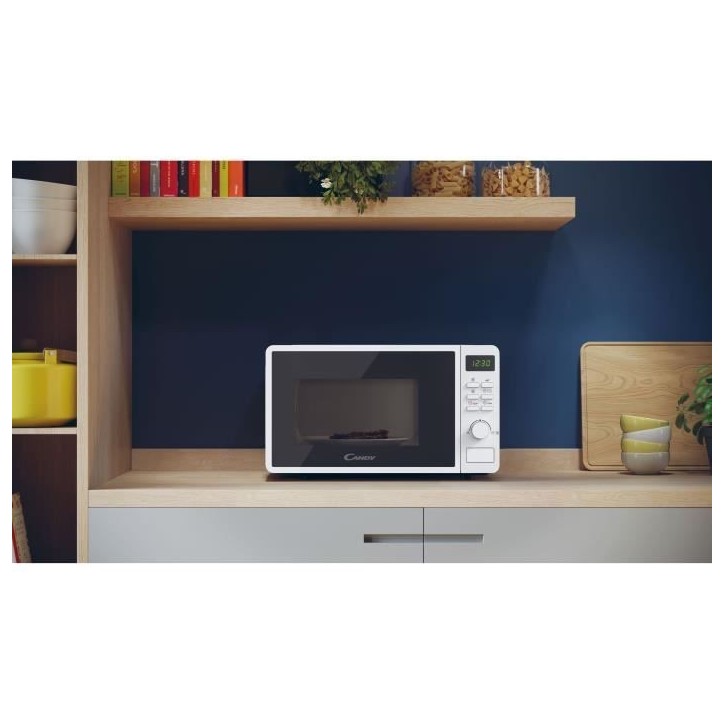 CMWA20SDLWLI Micro-ondes Mono CANDY Idea - 20L - MO : 700W - UI digitale - 5 niveaux de puissance - Blanc CMWA20SDLWLI Micro-ondes Mono CANDY Idea - 20L - MO : 700W - UI digitale - 5 niveaux de puissance - Blanc