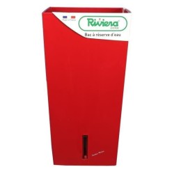 RIVIERA Pot de fleurs carré Eva New en plastique - 37 x 37 x H 68,5 c