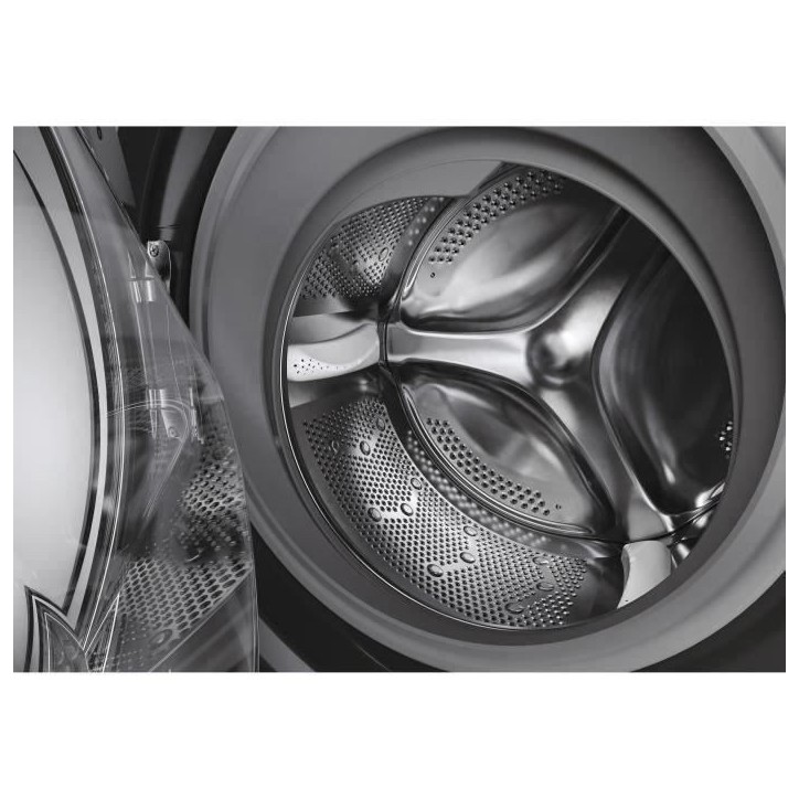 Lave-linge hublot CANDY CSS1410TWMCBE/FR - 10 kg - Induction - Vapeur - 1400 trs/min - Classe A - programmes rapides - Noir