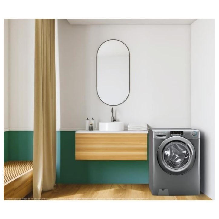 Lave-linge séchant CANDY CSWS496TWMRRE/FR - 9 / 6 kg - Induction - 1400 trs/min - 15 prgms - gris