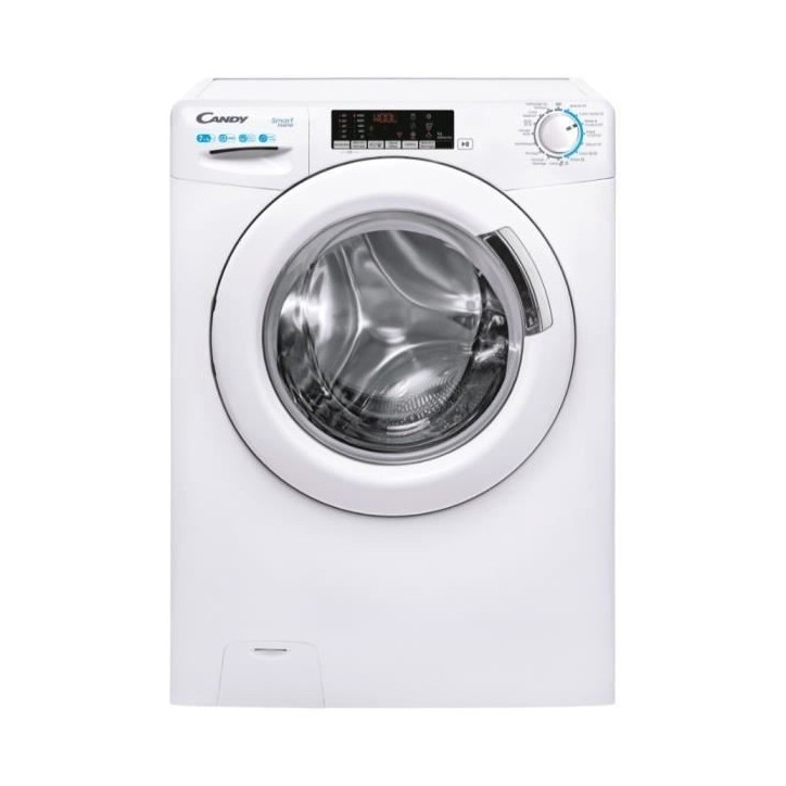 Lave-linge séchant CANDY CSW 475TWME/FR - 7 / 5 kg - moteur BLDC - 1400 trs/min - Classe A - Blanc