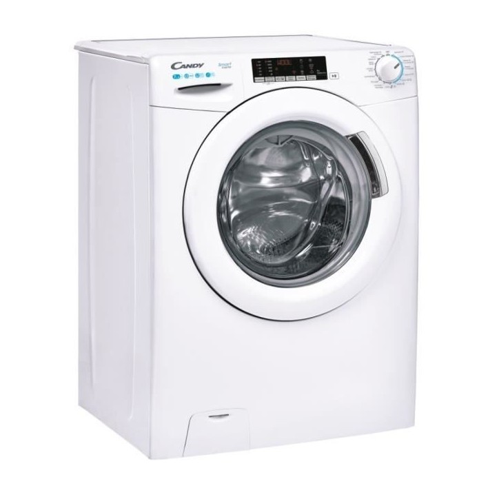 Lave-linge séchant CANDY CSW 475TWME/FR - 7 / 5 kg - moteur BLDC - 1400 trs/min - Classe A - Blanc