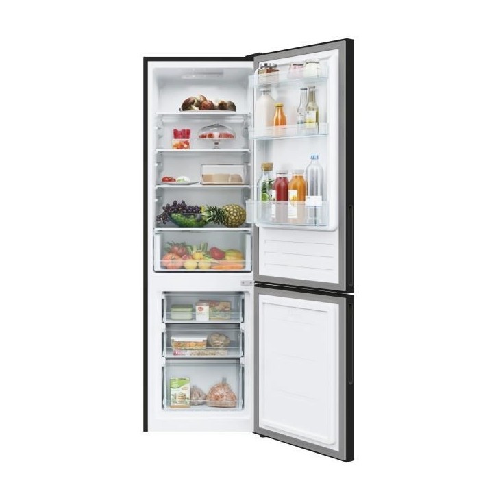 Réfrigérateur combiné - CANDY - CCT3L517EB - Classe E - 260 L - 39dB - Noir