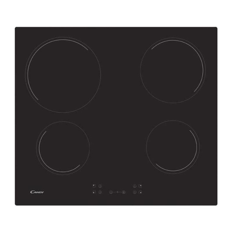 Plaque de cuisson vitrocéramique CANDY CH64CCB - 4 foyers - L 56 x P