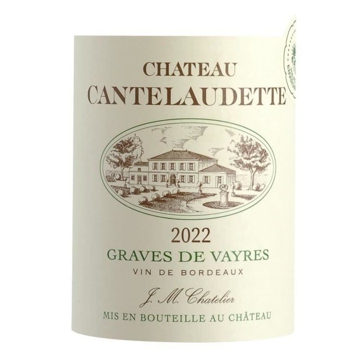 Château Cantelaudette Tradition 2022 Graves de Vayres - Vin blanc de Bordeaux