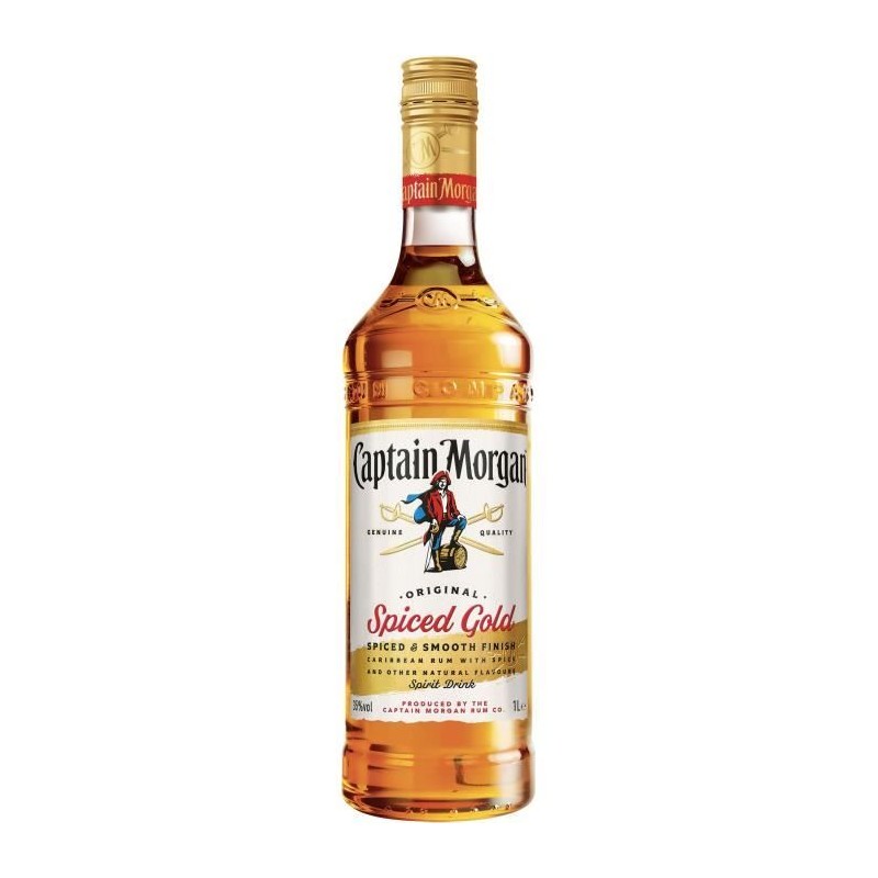 CAPTAIN MORGAN Spiced Gold - Rhum - 35,00% Vol. - 100 cl CAPTAIN MORGAN Spiced Gold - Rhum - 35,00% Vol. - 100 cl