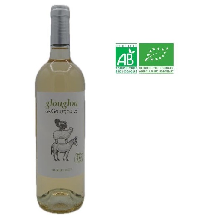 Château des Caraguilhes Cuvée Glouglou 2023 Pays d'Oc - Vin blanc de Languedoc-Roussillon - Bio