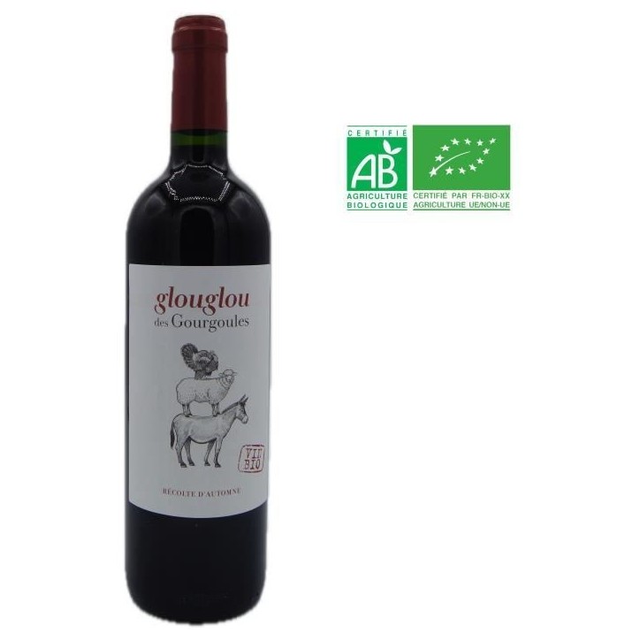 Château des Caraguilhes Cuvée Glouglou 2022 Pays d'Oc - Vin rouge de Languedoc-Roussillon - Bio 2022